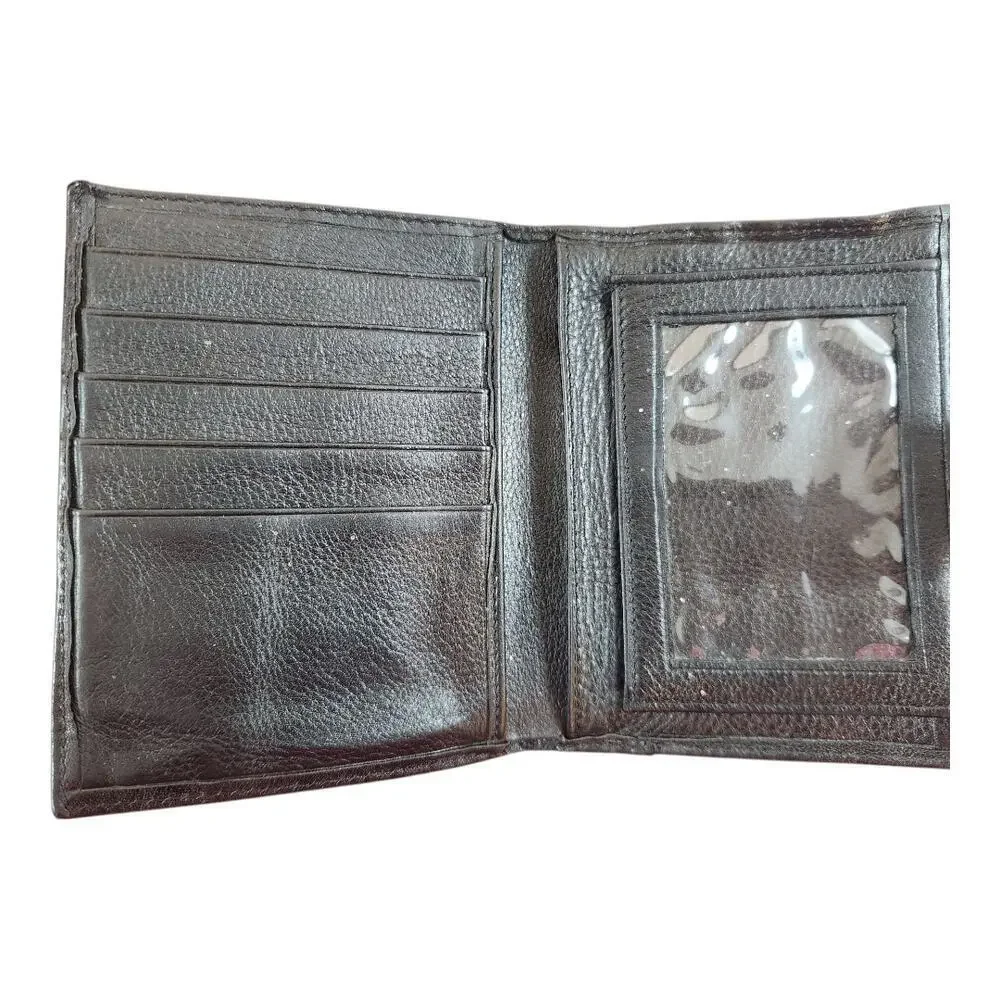 Brighton Bifold Wallet black brown silver medallion - Picture 4 of 10